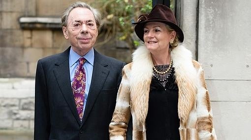 Andrew Lloyd Webber y su esposa, Madeleine Gurdon