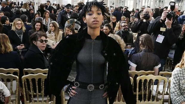 Willow Smith en el desfile de Chanel de la Semana de la Moda de París el martes pasado