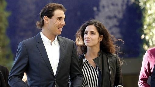 El tenista Rafa Nadal, junto a su novia, Xisca Perelló