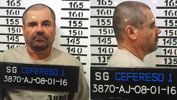El Chapo poco después de su última detención