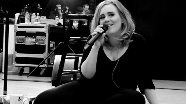 Adele en los ensayos de su gira