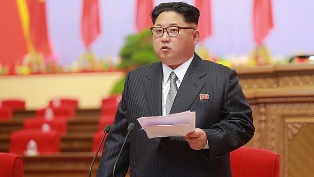 Kim Jong un en la presentación de su plan quinquenal este fin de semana