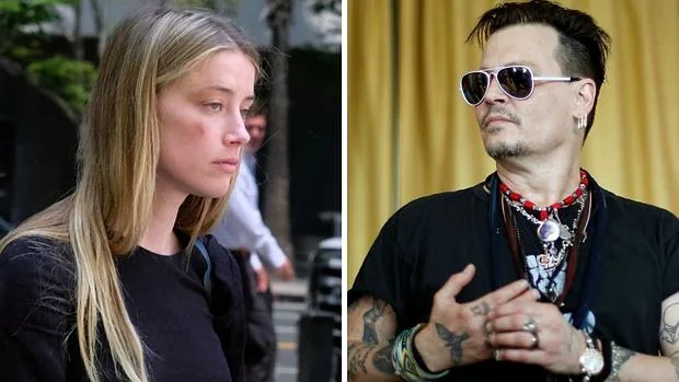 Amber Heard tras presentar su denuncia. Johnny Depp en Lisboa