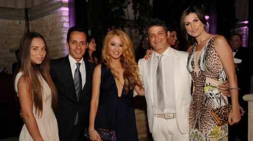 Chloe Green, Marc Anthony, Paulina Rubio, Alejandro Sanz y Raquel Pereira