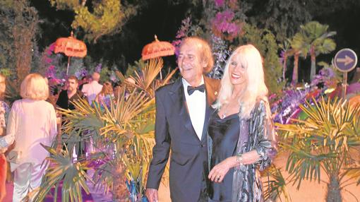 Gunilla von Bismark y su ex marido Luis Ortiz