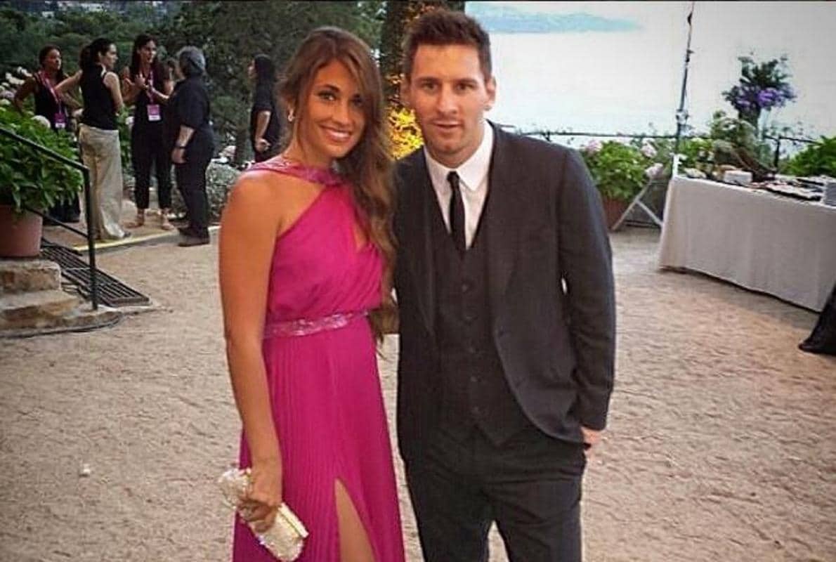 Antonella Roccuzzo y Leo Messi