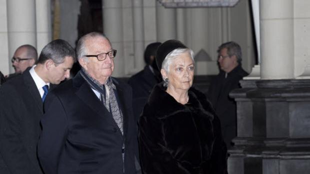 La reina Paola junto a su marido el rey Alberto II