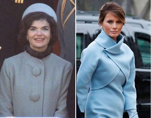 Jackie Kennedy y Melania Trump (de izquierda a derecha)