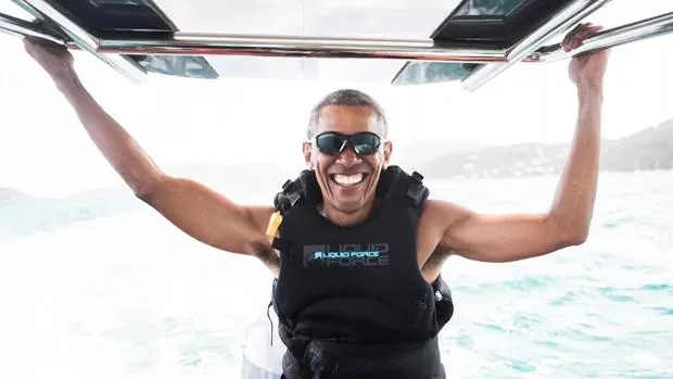 Antes de Tetiaroa, Barack Obama estuvo unos días en las Islas Vírgenes, donde practicó kitesurf
