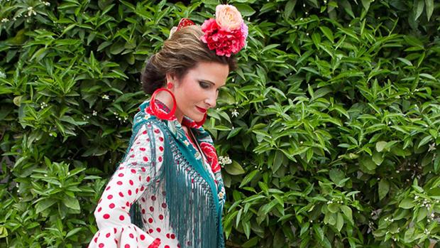 Modelo por un día para el desfile de flamenca de Fabiola en Córdoba