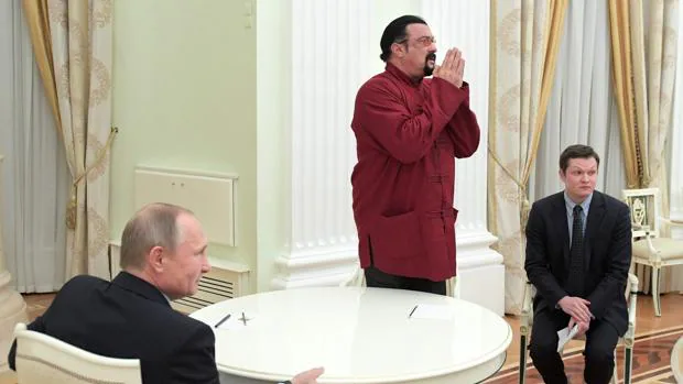 Steven Seagal, con Putin, el pasado noviembre