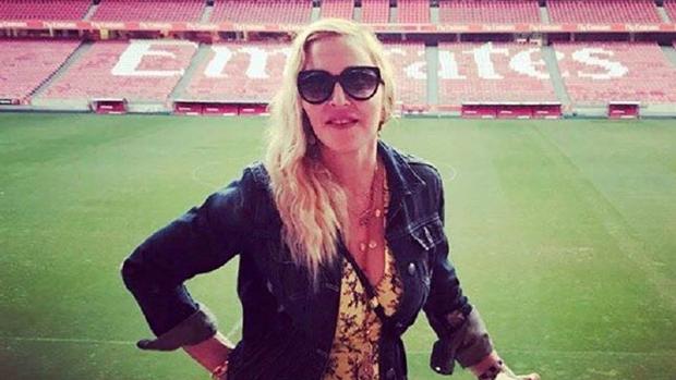 Madonna, en el estadio del Benfica
