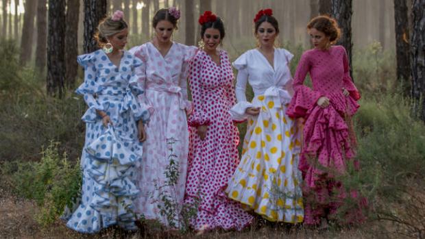 Así se vestían las flamencas para los caminos de antes