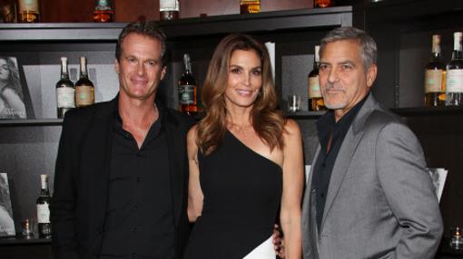 Rande Gerber, Cindy Crawford y George Clooney