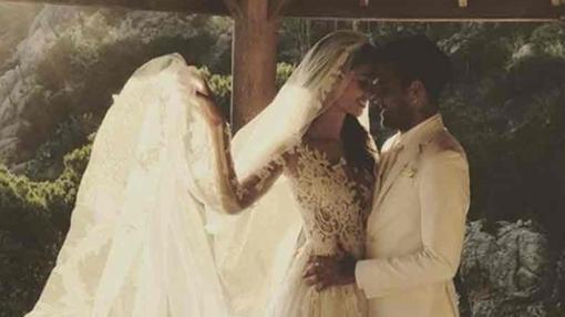 Dani Alves y Joana Sanz en su boda