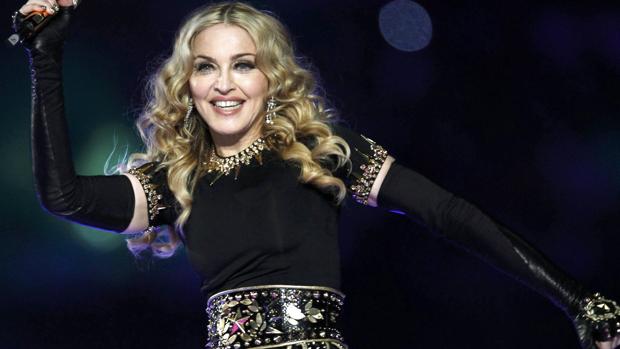 Madonna durante un concierto