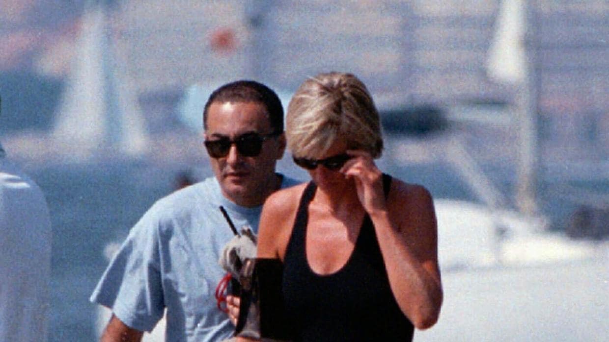 Diana y Dodi Al Fayed, en Saint Tropez