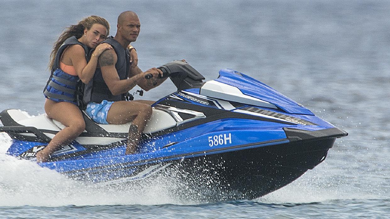 Chloe Green y Jeremy Meeks durante unas vacaciones en Barbados