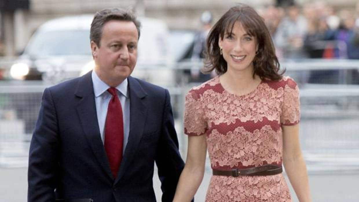 David Cameron, con su esposa Samantha