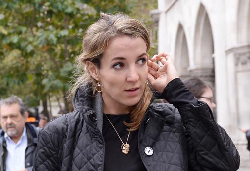 Tessy de Luxemburgo a su llegada al Tribunal Supremo de Londres