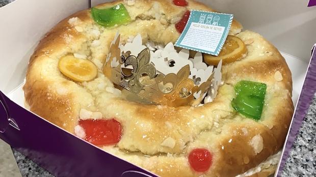 Horneando el roscón de Reyes en La Trufa