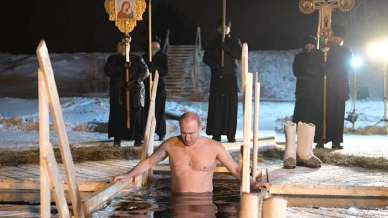 Putin en las frías aguas