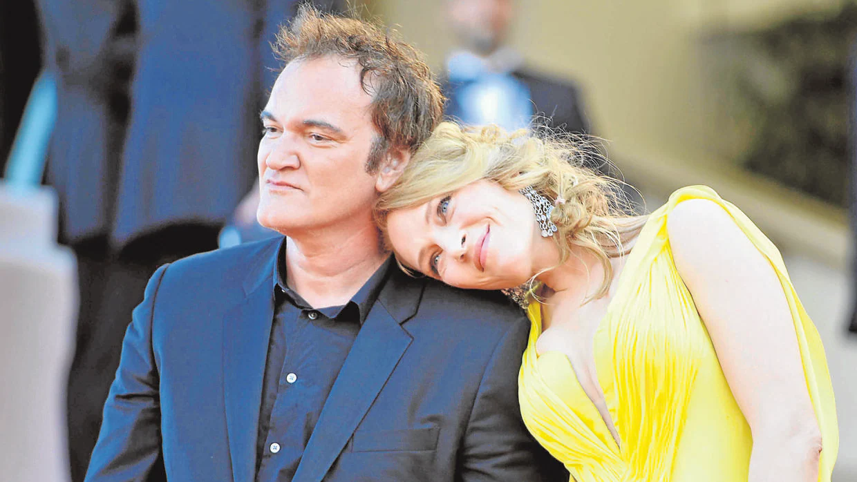 Quentin Tarantino y Uma Thurman
