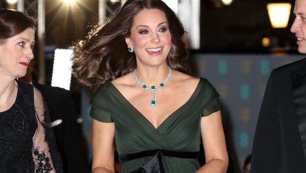 Catalina de Cambridge desafía al «Time's Up» vistiendo de verde en la gala de los Bafta