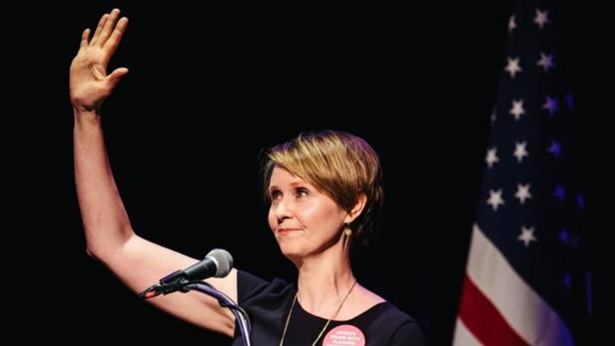 La actriz Cynthia Nixon en el evento «The People’s State of the Union» en Nueva York.