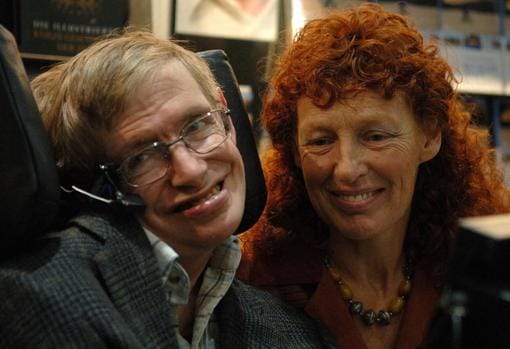 Stephen Hawking y su mujer, Elaine Mason, fotografiados en 2005