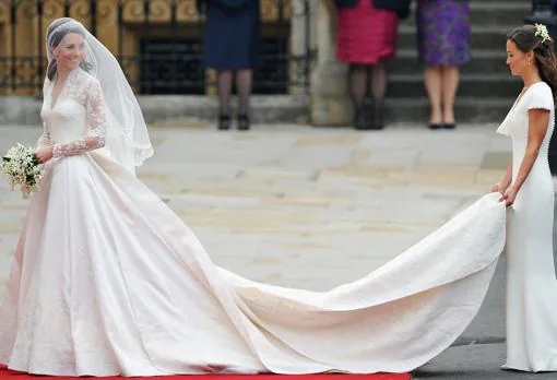 La duquesa de Cambridge el día de su boda