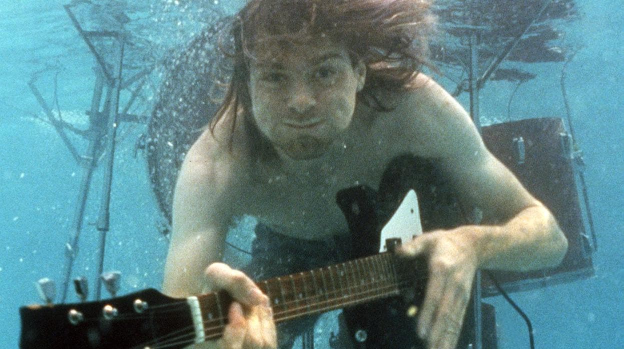El guitarrista y cantante de Nirvana, Kurt Cobain,