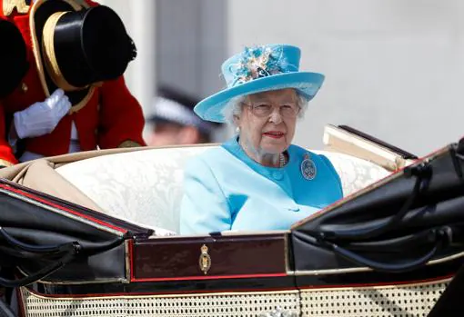 La Reina Isabel II en el «Trooping The Colour»