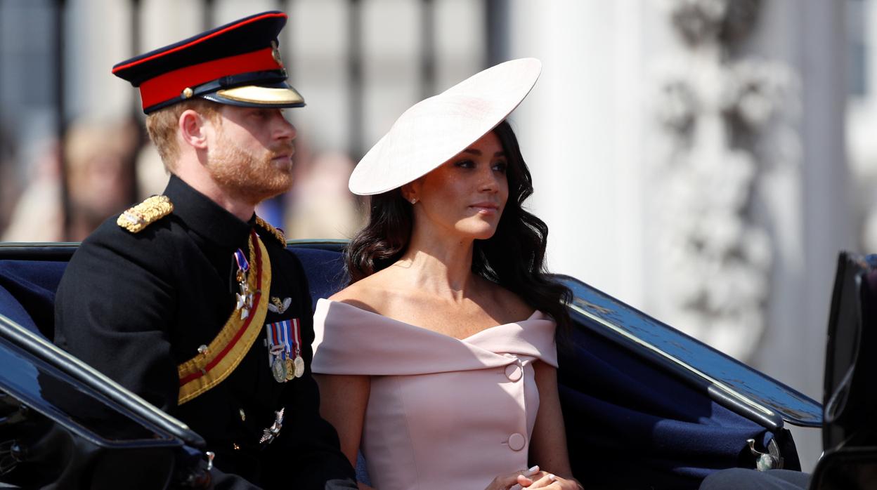 Los duques de Sussex en el «Trooping The Colour»