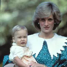 Diana de Gales y el príncipe Guillermo