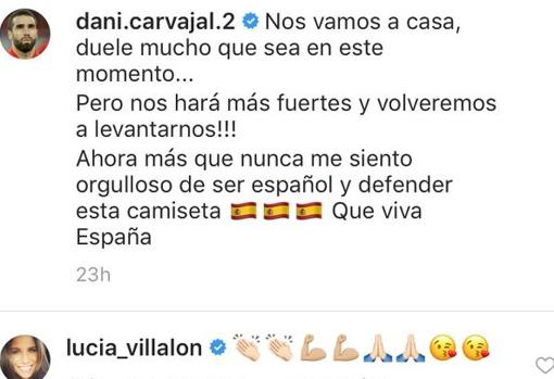 Lucía Villalón alimenta los rumores sobre una posible relación con Carvajal