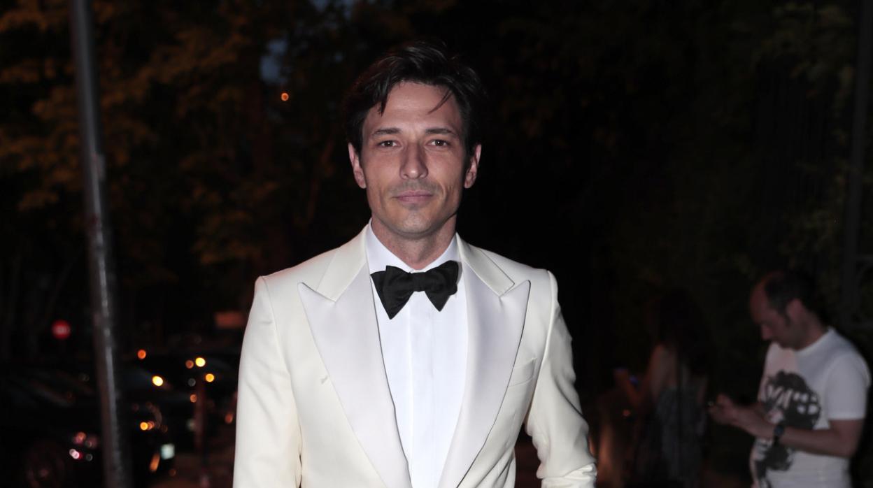 Andrés Velencoso, durante la fiesta de «Vogue»