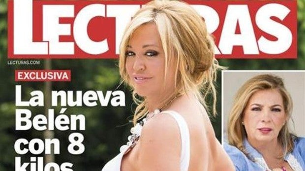 La revista muestra las imágenes de Belén Esteban sin retocar