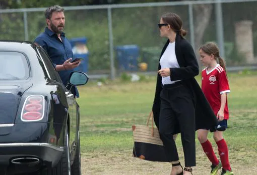 Affleck y Garner, acompañando a una de sus hijas a un partido el pasado mes de mayo