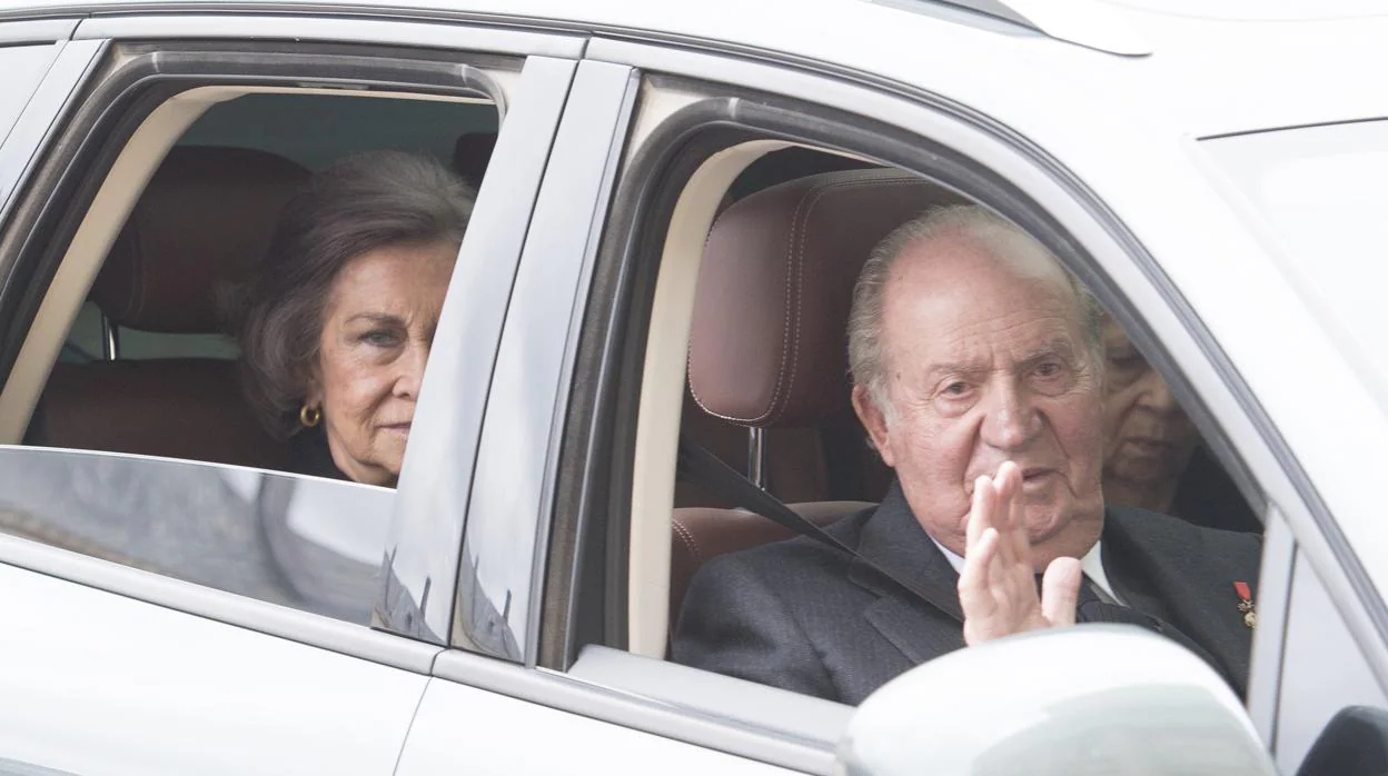 Don Juan Carlos y Doña Sofía, el pasado mes de abril