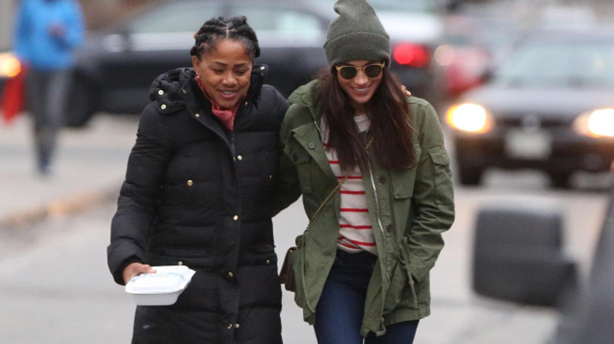 Meghan Markle junto a su madre, Doria Ragland