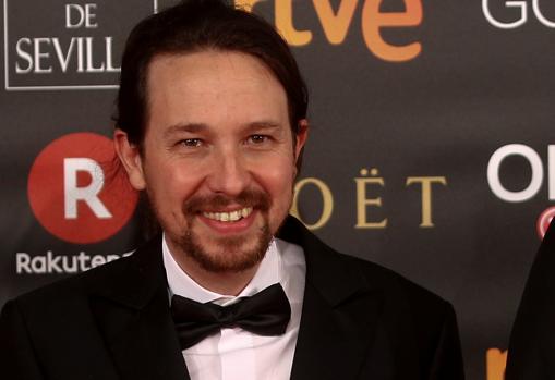 Pablo Iglesias, en los Premios Goya