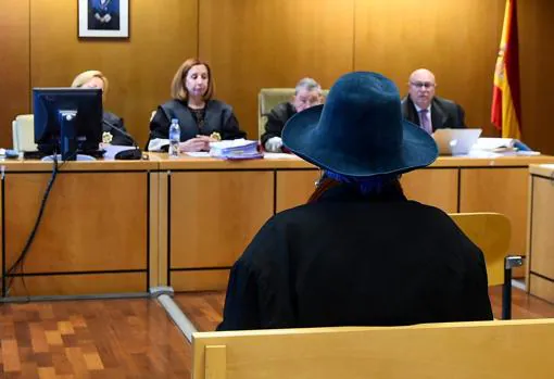 Lucía Bosé durante el juicio