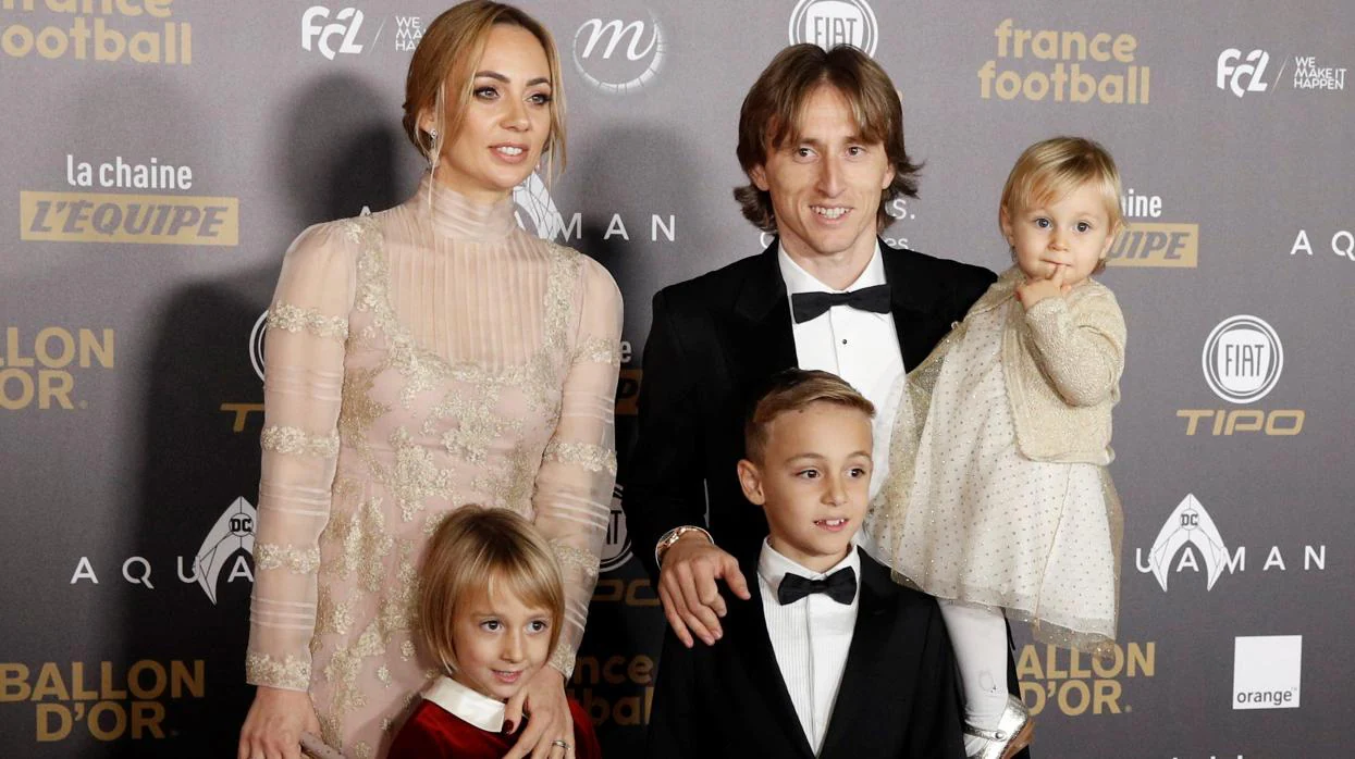 La familia de Luka Modric al completo