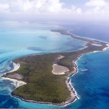 Imagen aérea de Bonds Cay