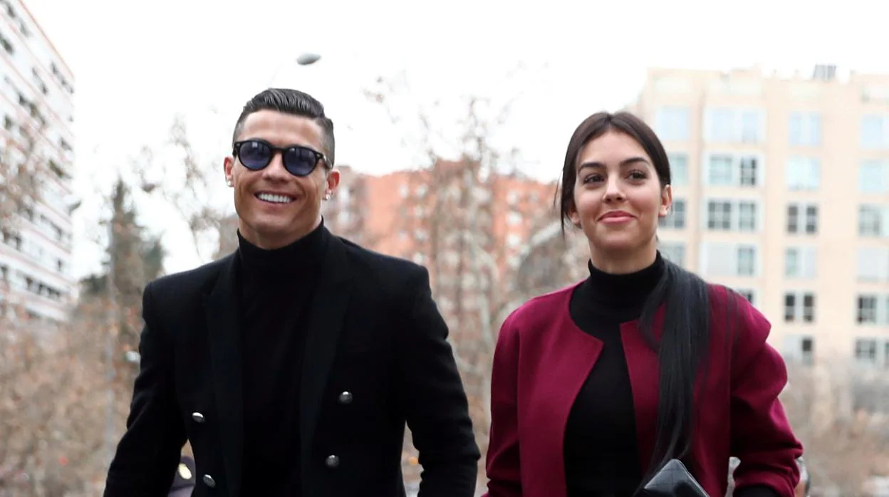 Cristiano Ronaldo y Georgina Rodríguez, esta misma mañana