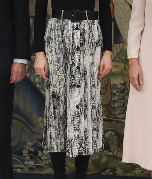 La falda de zara que lució la Reina Letizia hace un mes