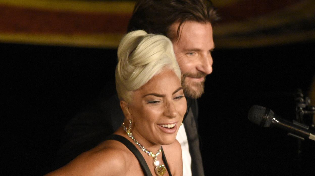 Lady Gaga y Bradley Cooper durante la última gala de los Oscar