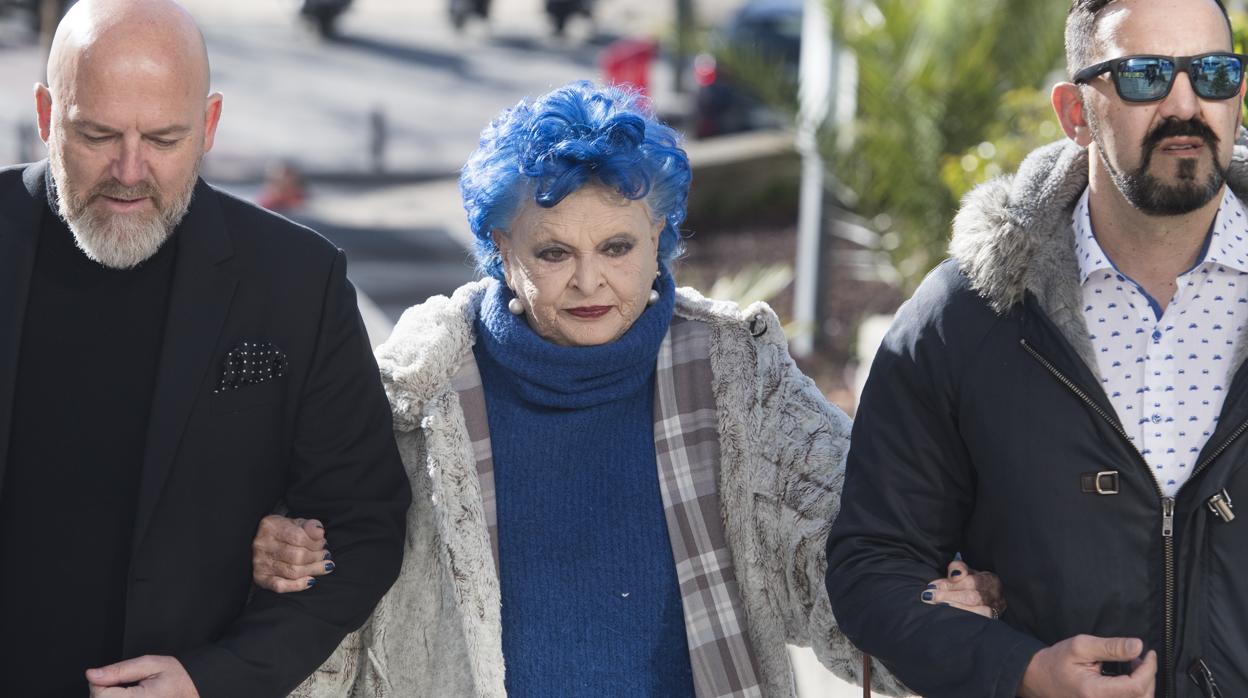 Lucía Bosé, el pasado mes de marzo, en la Audiencia Provincial de Madrid