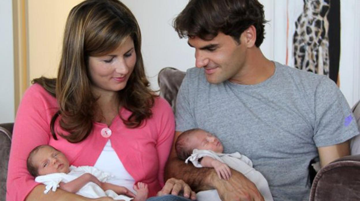 Roger Federer y Mirka Vavrinec